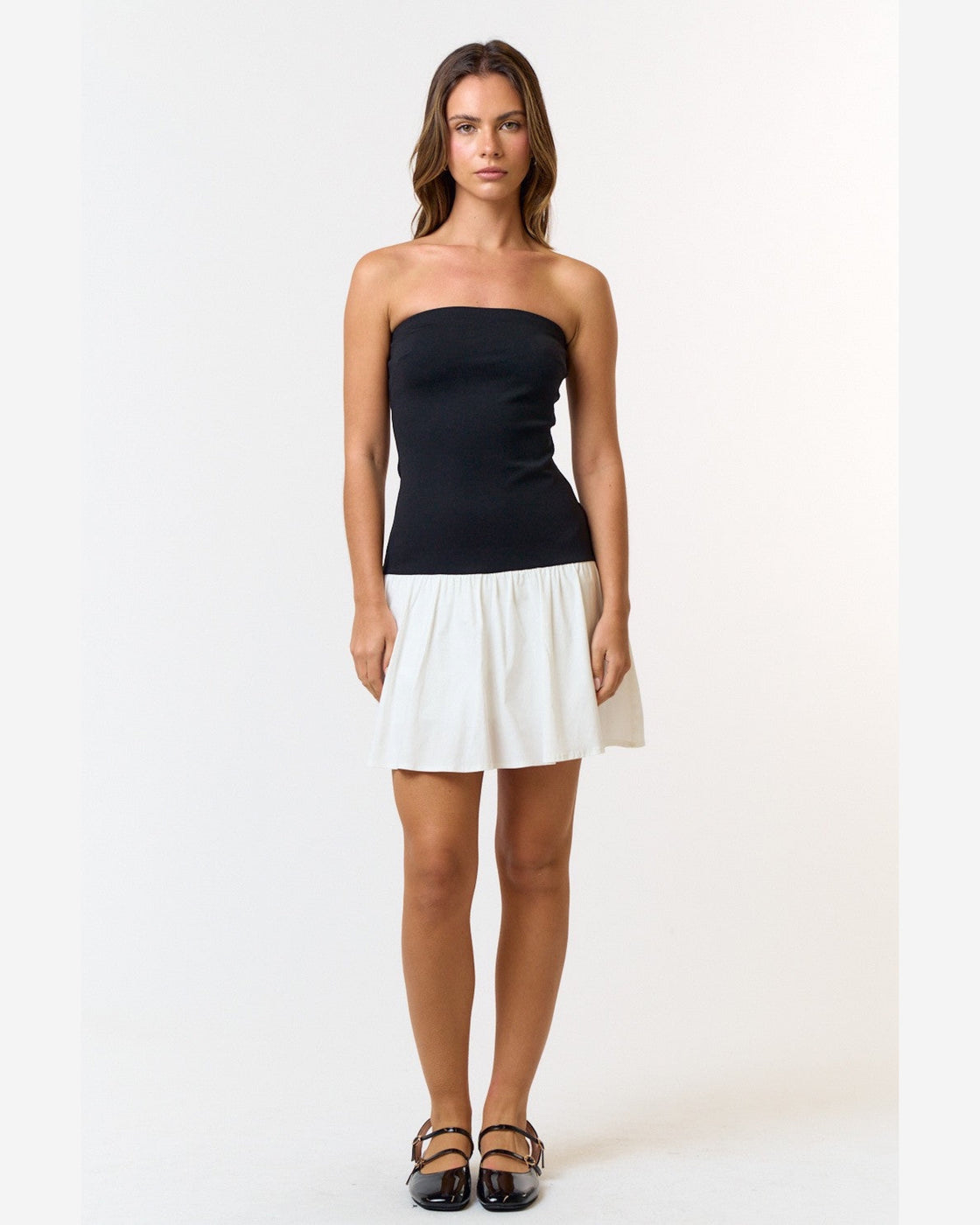 GIRLS ARE GIRLING BANDEAU FLARE DRESS