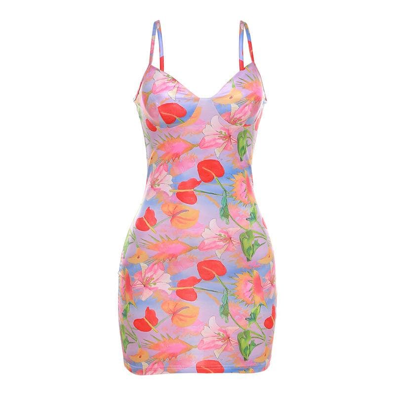 MEET YOU THERE FLORAL MINI DRESS