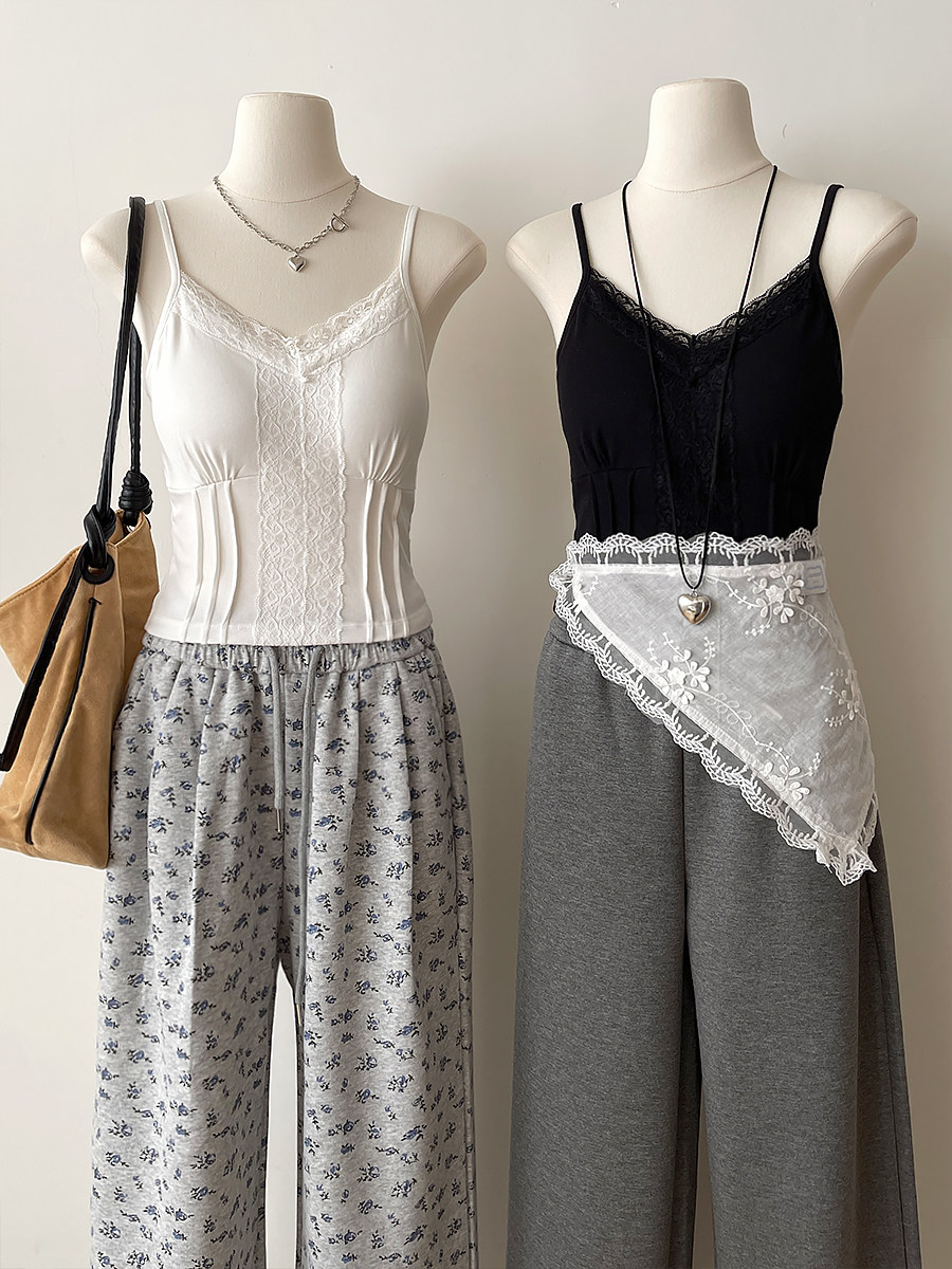 PICTURE TO BURN WHITE LACE CAMI TOP