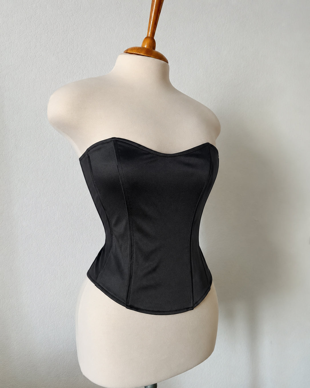 COOL GIRL CODE BONING BLACK CORSET