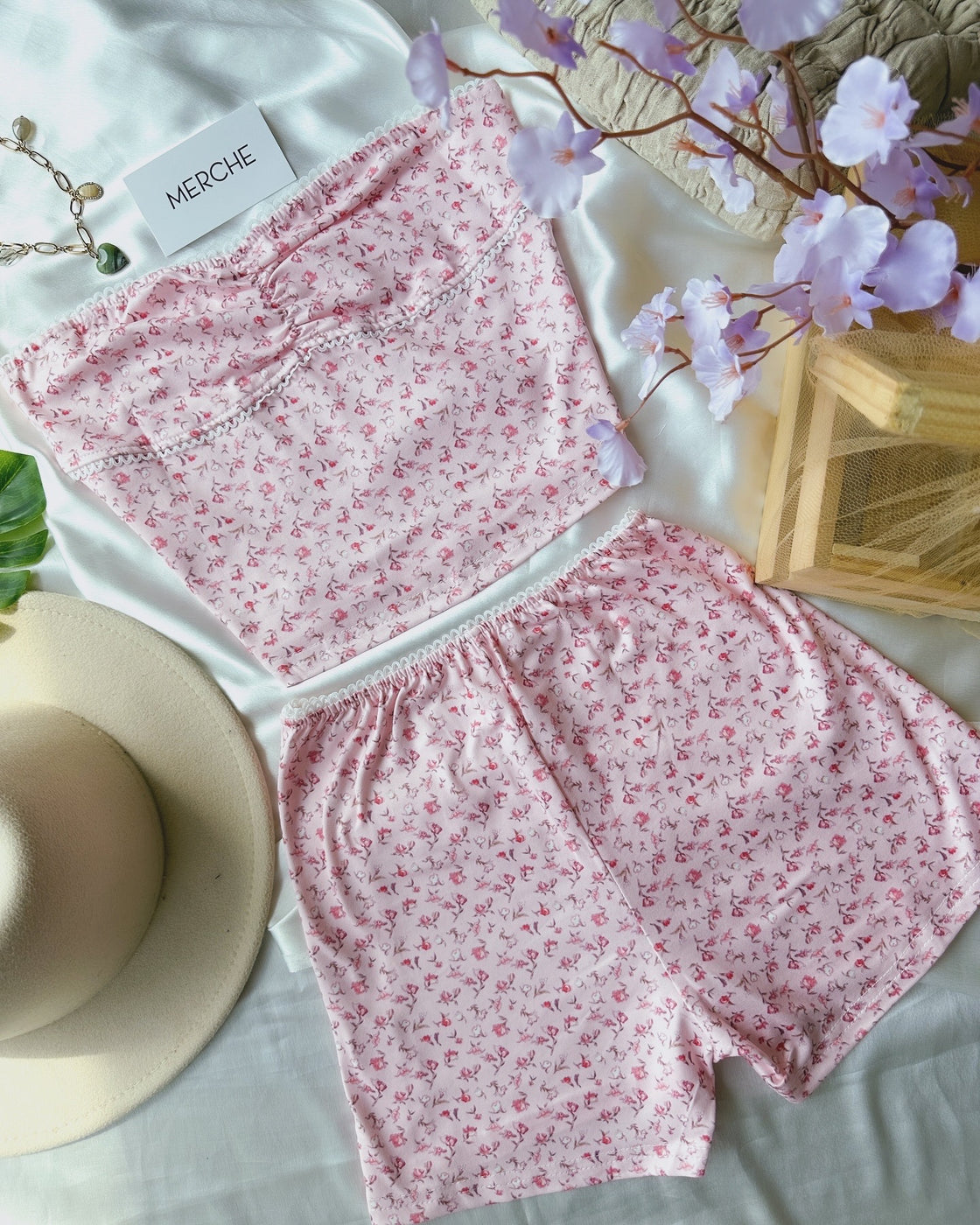 WARM WEATHER PINK FLORAL CO-ORD SET