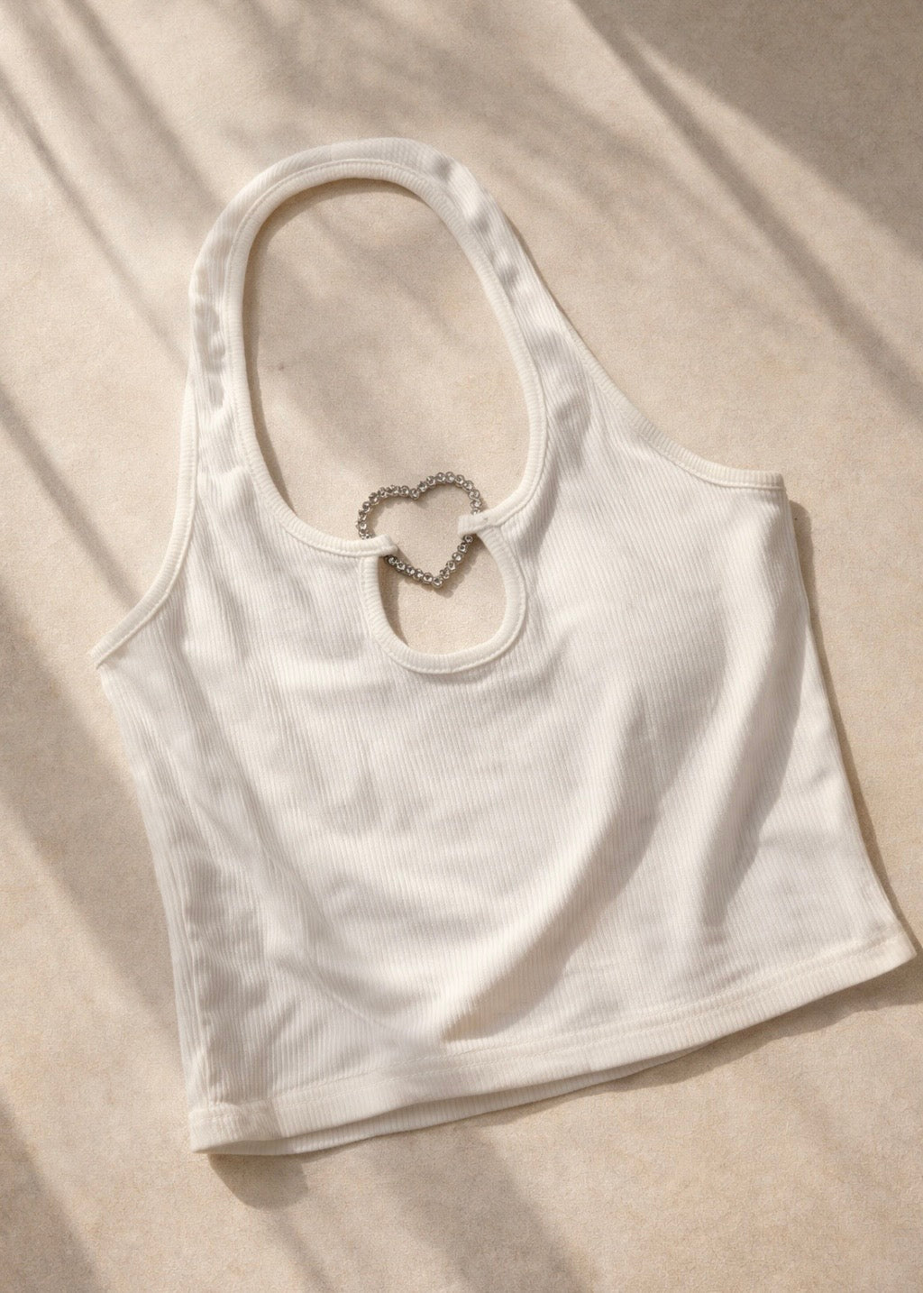 JAMAICAN SUN DIAMOND HEART HALTERNECK TOP