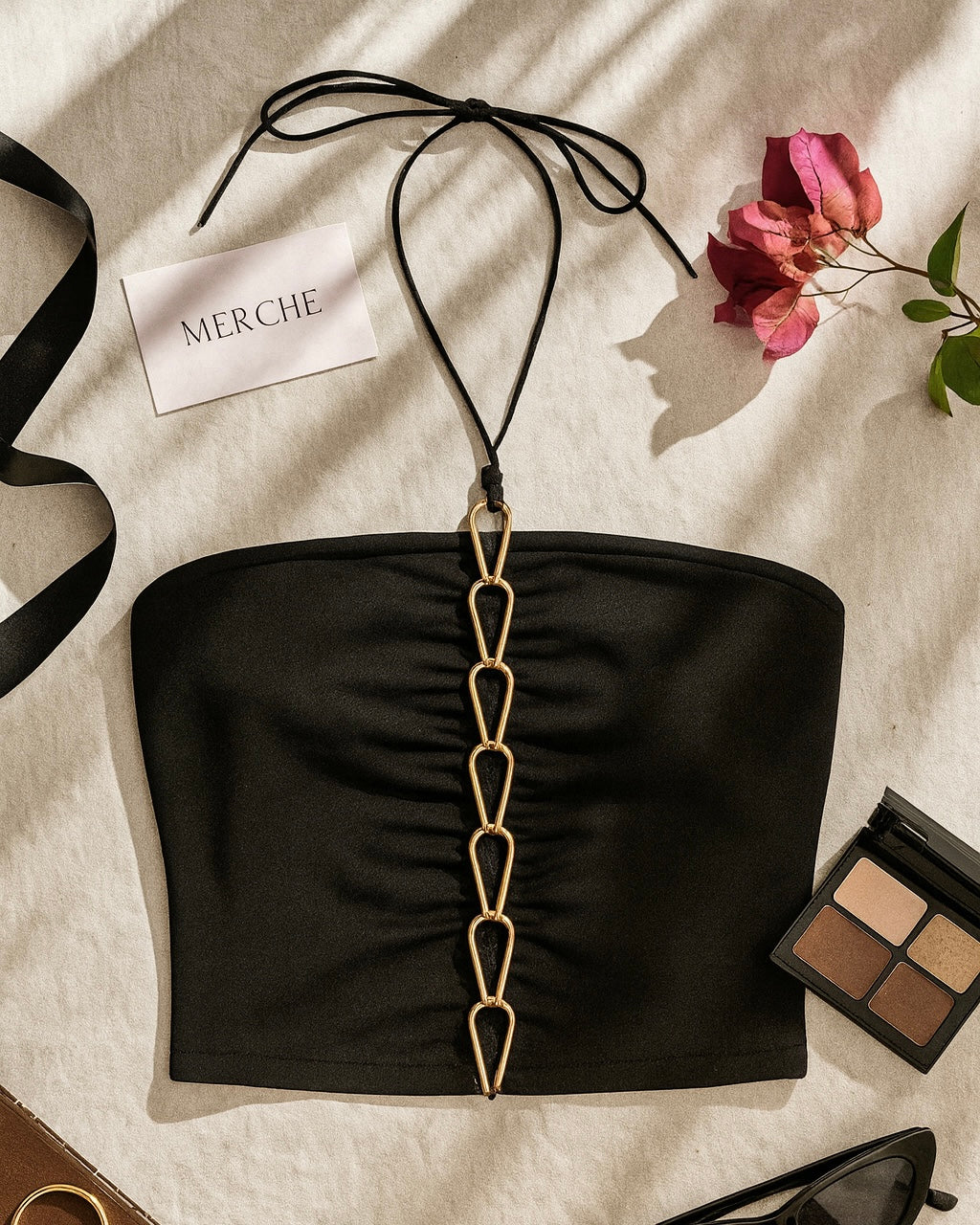MADE YOU LOOK CHAIN DETAIL TOP