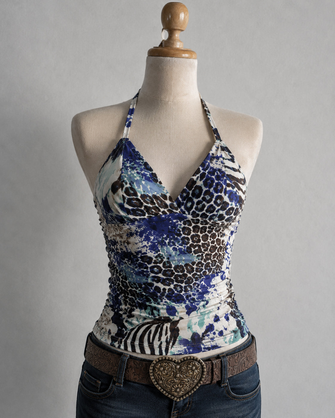 DIVA BEHAVIOUR ONLY PRINTED HALTERNECK TOP