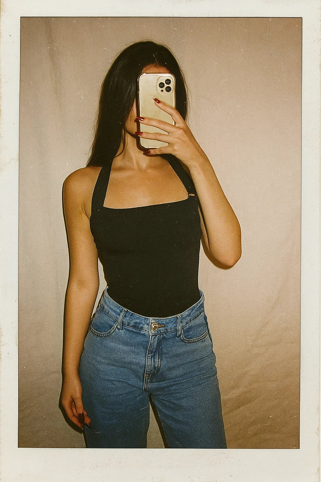 SECRET TALENT METAL DETAIL BLACK BODYSUIT