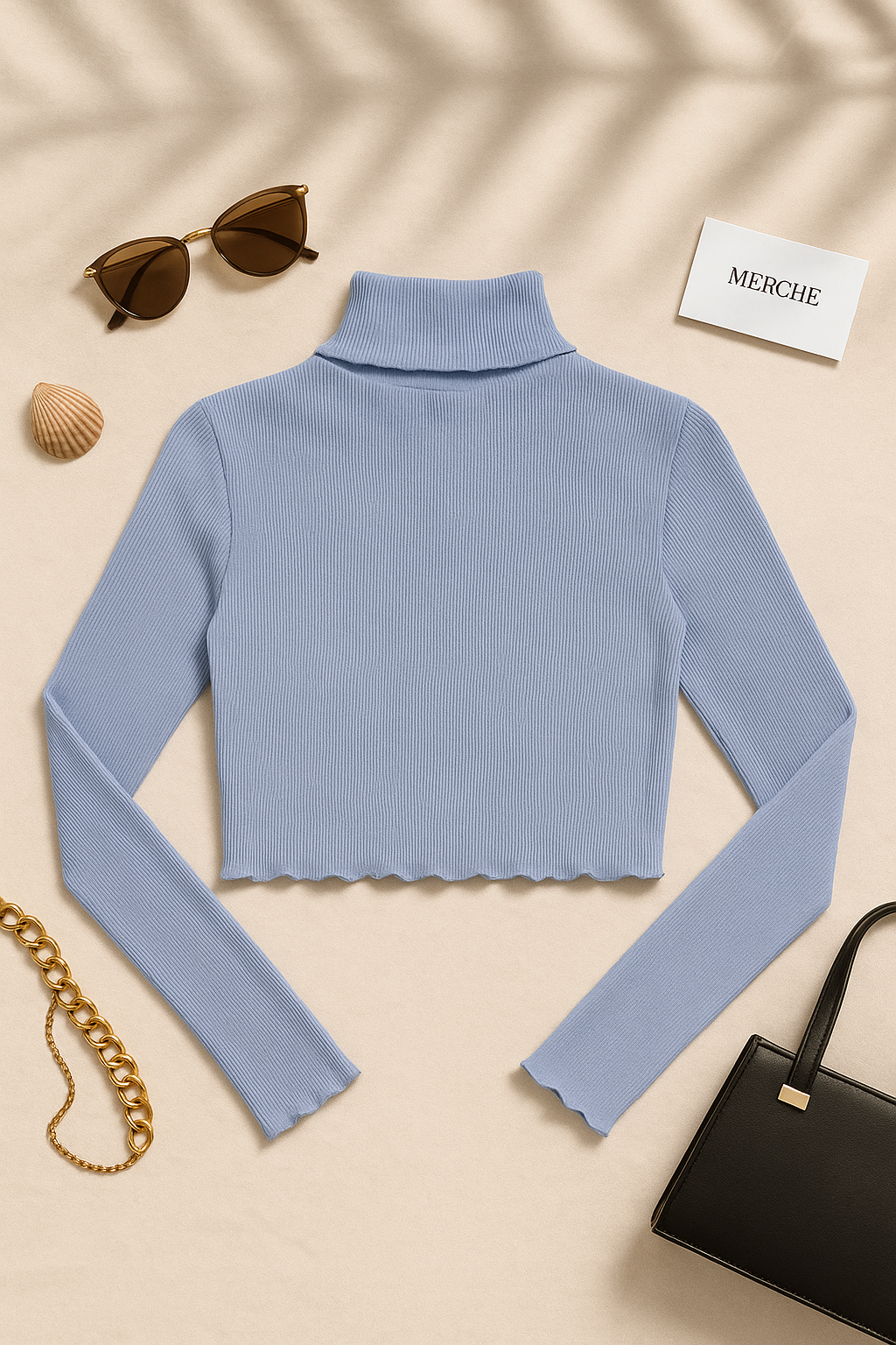 CUT THE CHASE RIBBED TOP