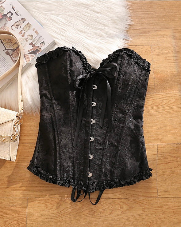 TO MY HEART BLACK CORSET