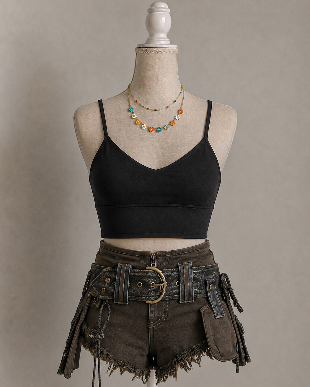 TOXIC EX PADDED CROSSBACK BRALETTE BLACK TOP