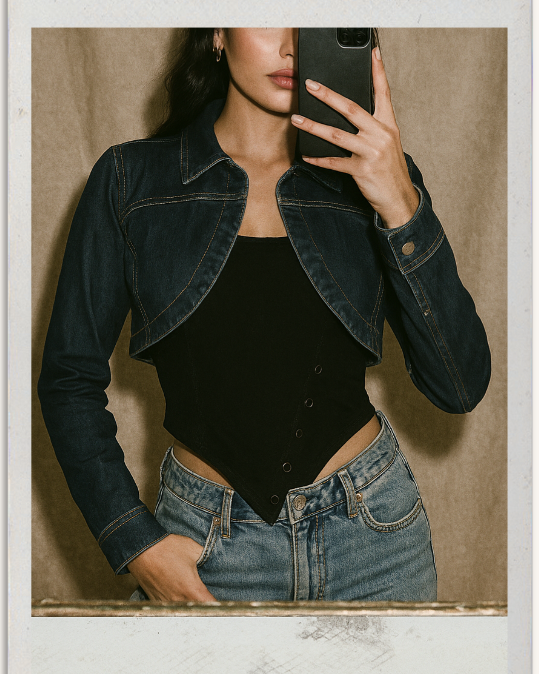 NOT YOUR BOYFRIEND’S DENIM BOLERO JACKET