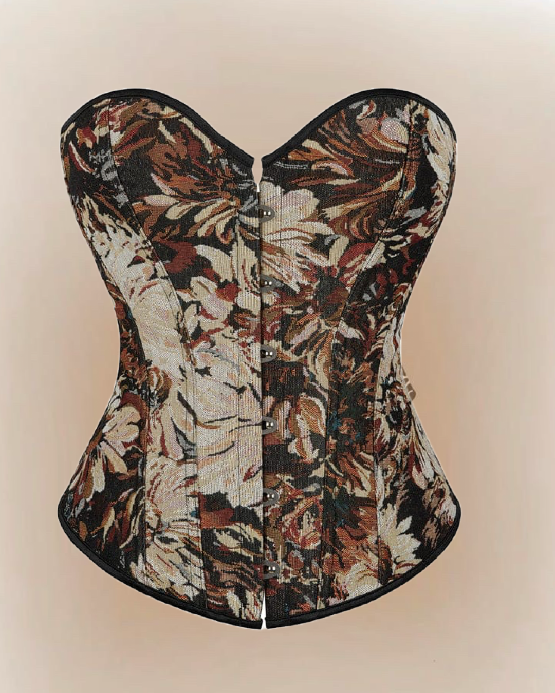 OWN ME BROWN JACQUARD CORSET