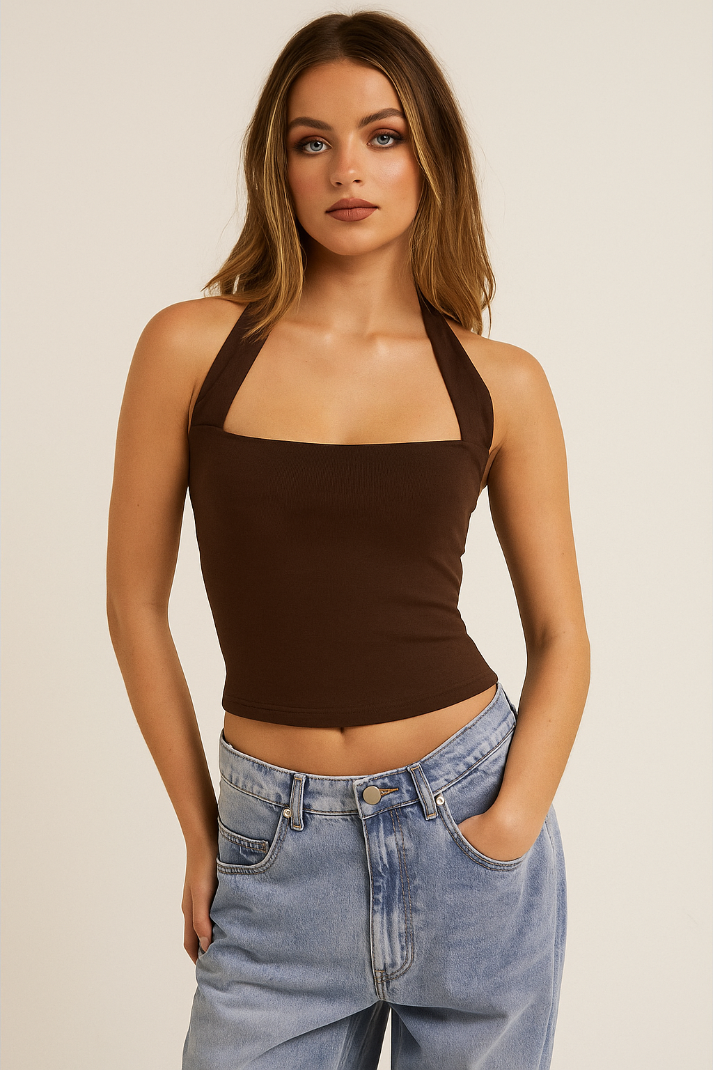 AMERICANO SHOT HALTERNECK TOP