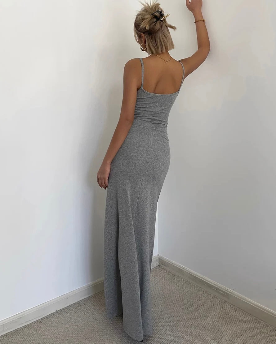 ALMOST FAMOUS GREY MAXI DRESS