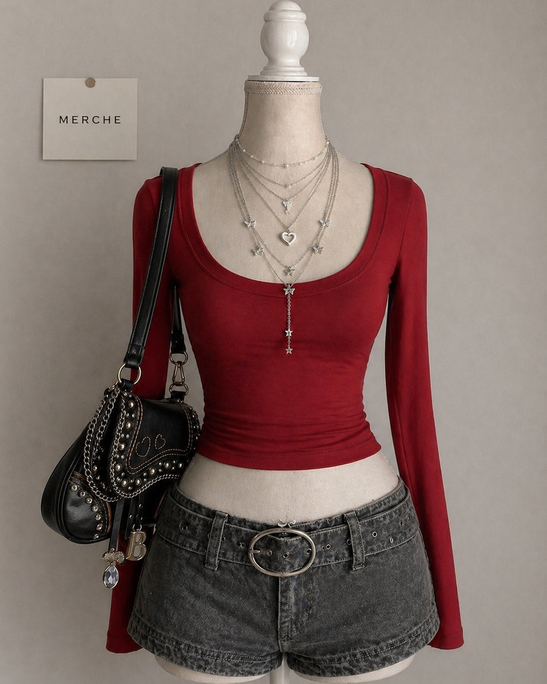 CHILL FIT RIBBED RED TOP