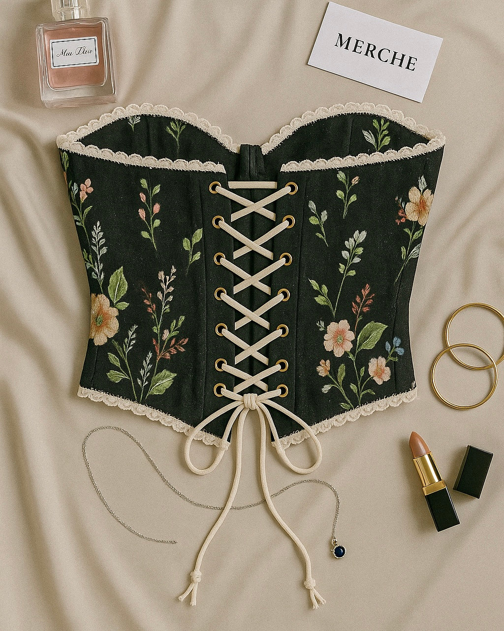 HOLIDAY GETAWAY JACQUARD CORSET