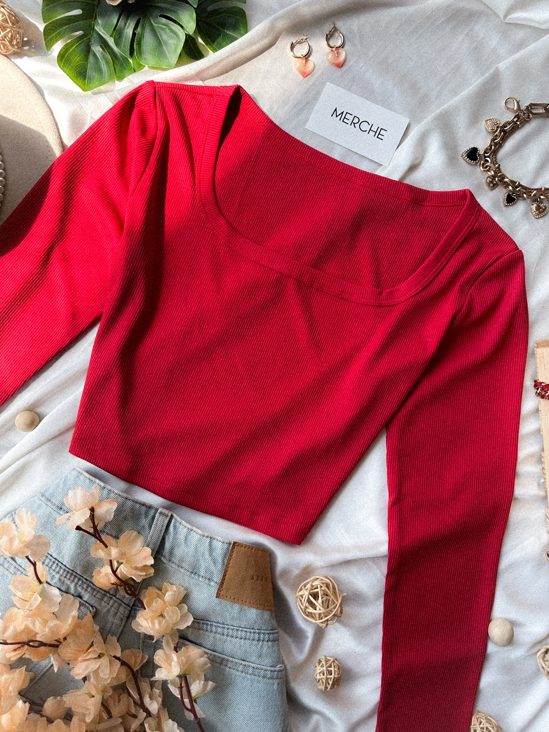 MERCHE BASIC RED T-SHIRT