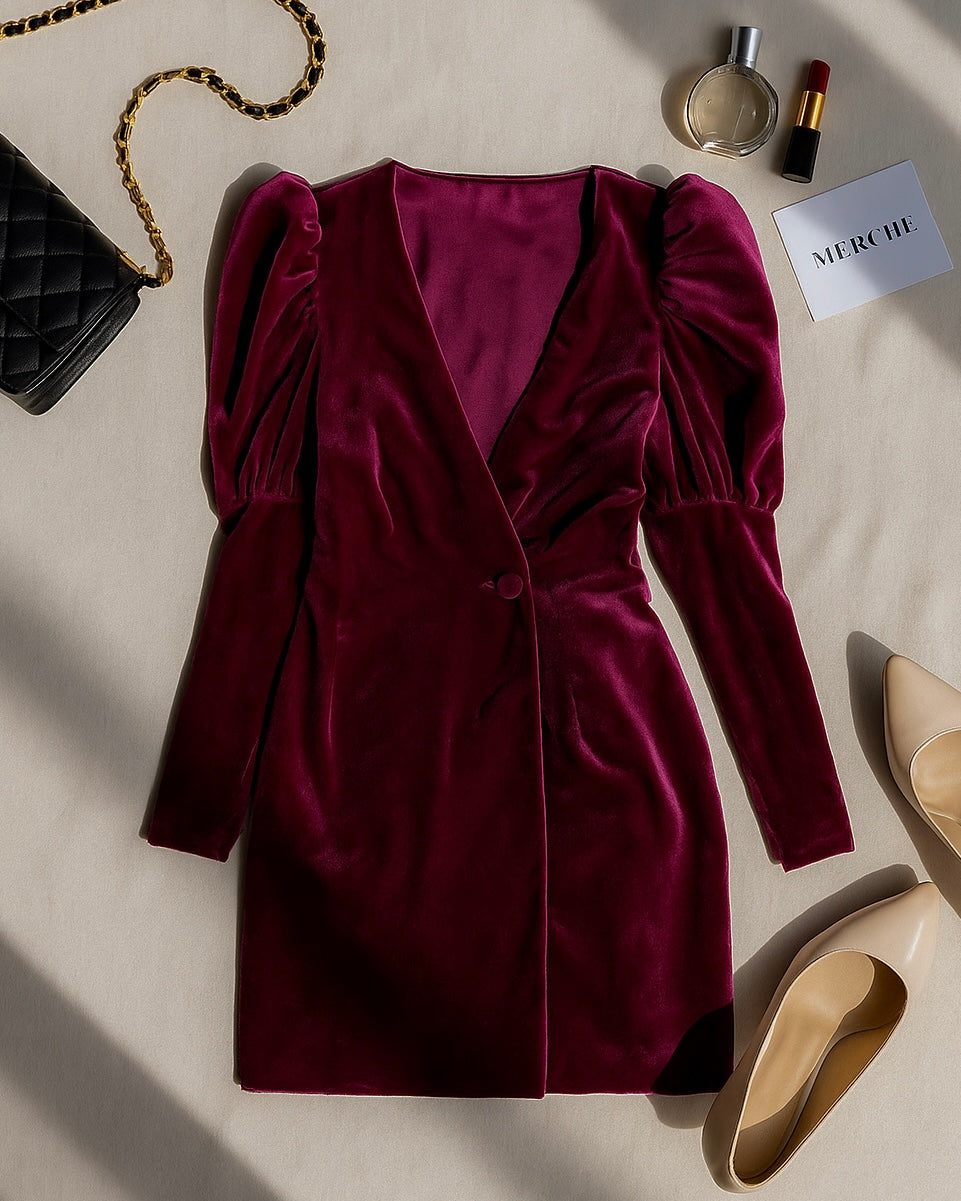 CHARMER HERE VELOUR DRESS
