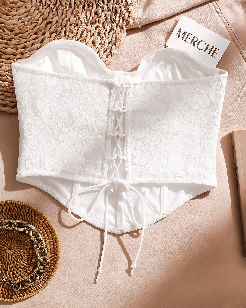 FUTURE TELLER LACEY WHITE CORSET