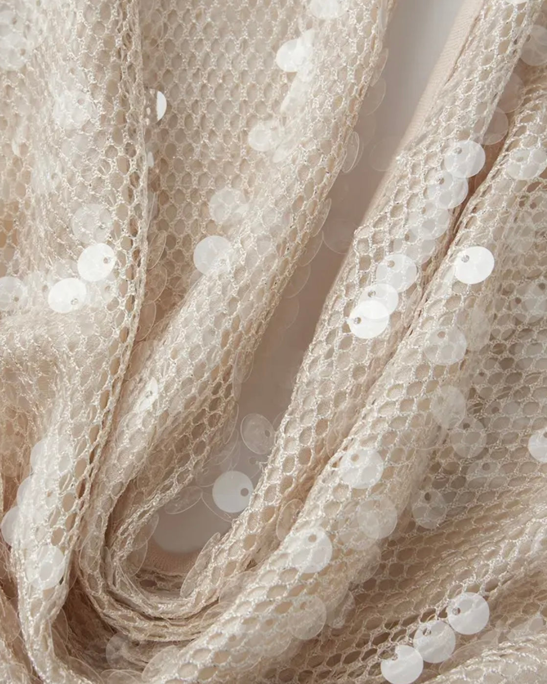 CHEERS TO HER SEQUIN EMBELLISHED LUXE COWL HALTERNECK TOP