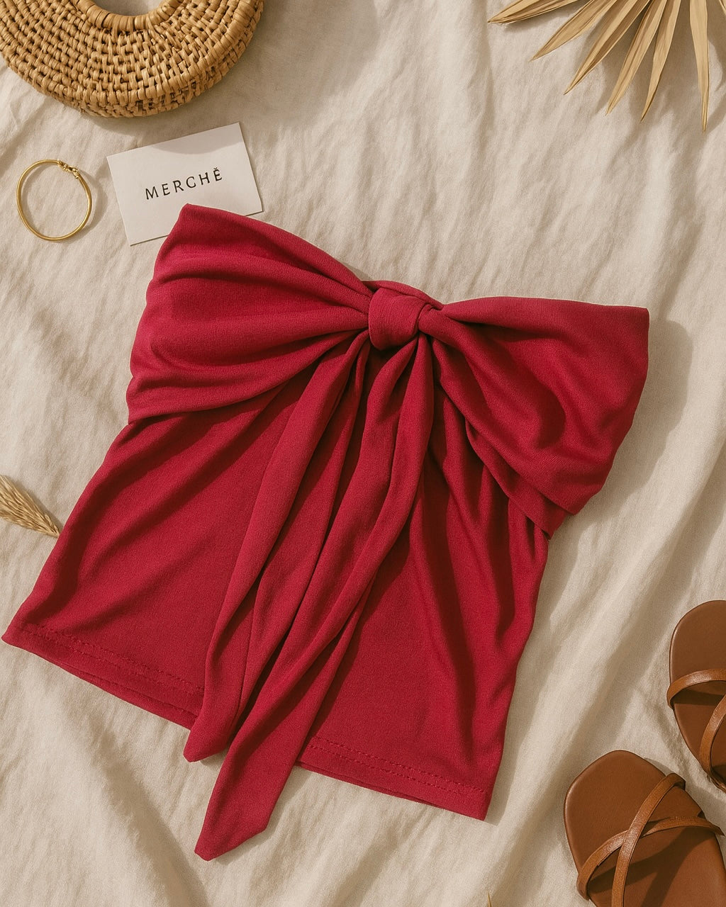 THE HEART-STOPPER BOW BANDEAU TOP