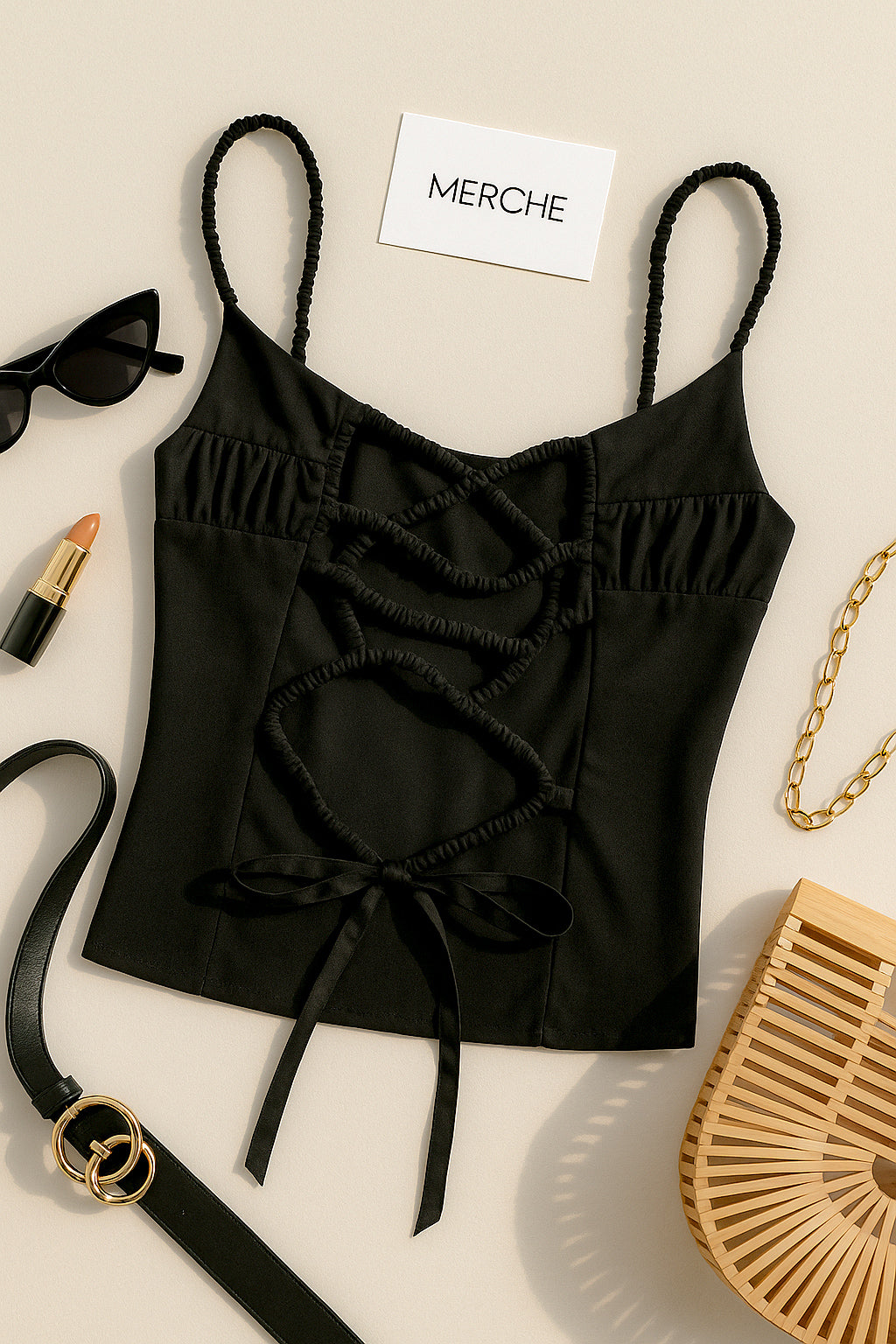 SASSY BUT YOURS BLACK CROSSBACK TOP