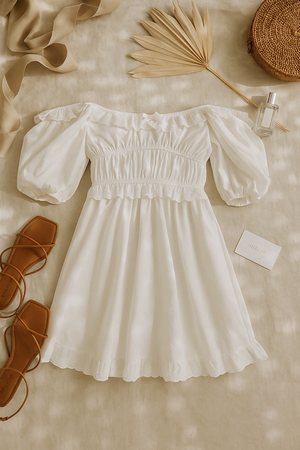 FIELDS OF LOVE WHITE DRESS