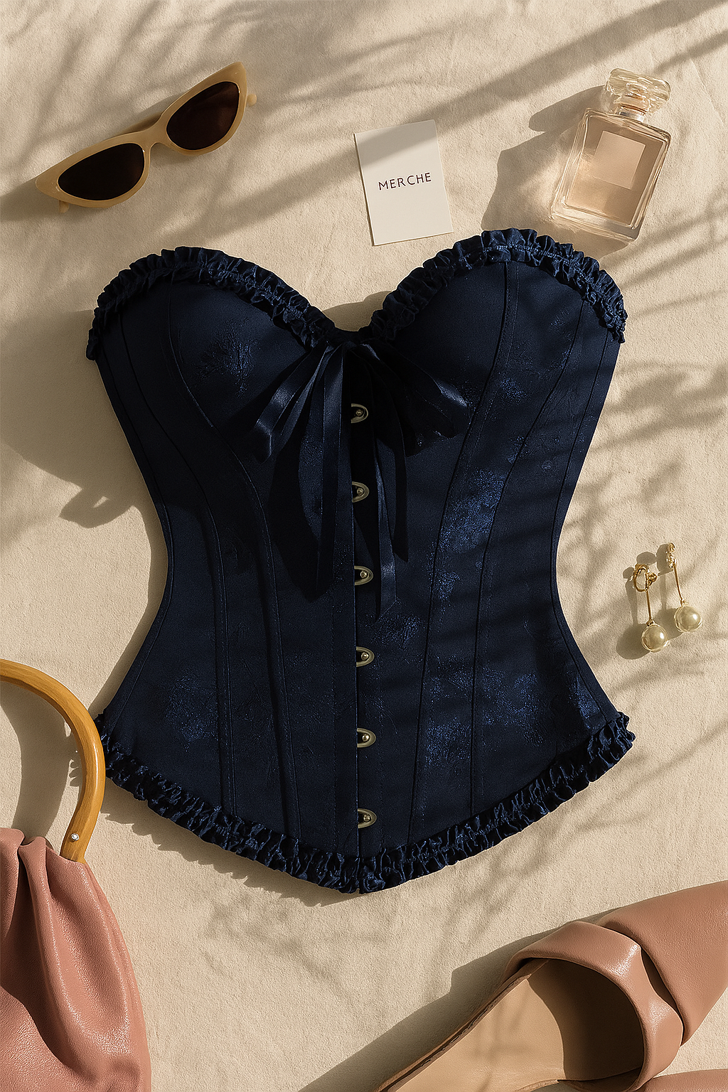 LOLA CALLED DEEP BLUE CORSET