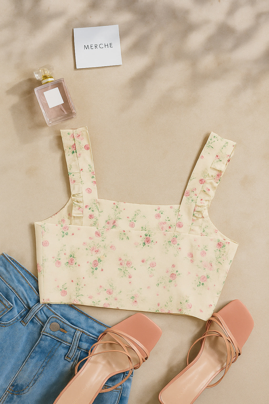 POETRY IN PETALS FLORAL CAMI TOP