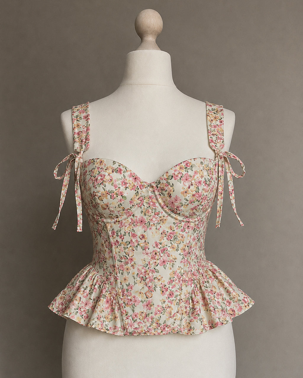 BREW OF LOVE CORSETED PASTEL TOP