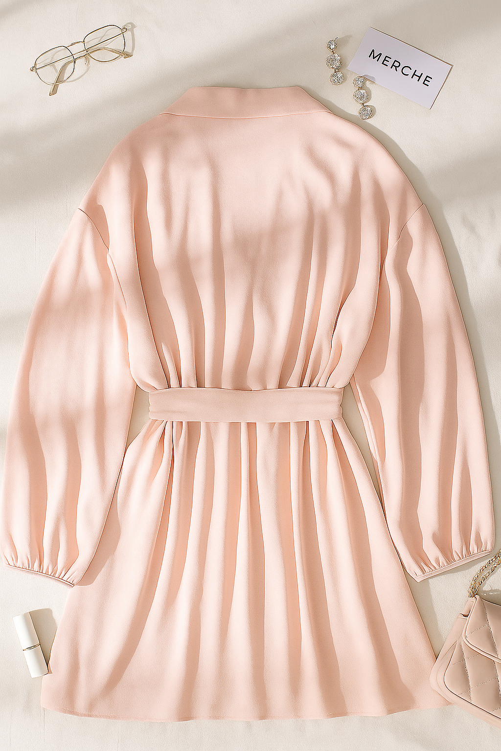 DEVOTED TO LOVE PEACH DRESS