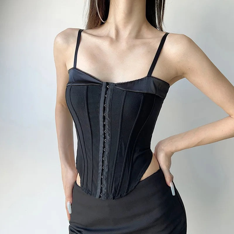 I’M LOVESICK HOOK & EYE CORSET CAMI TOP