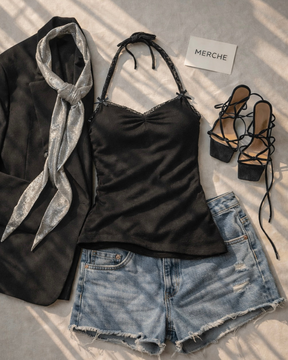 THAT ONE FRIEND BLACK HALTERNECK TOP