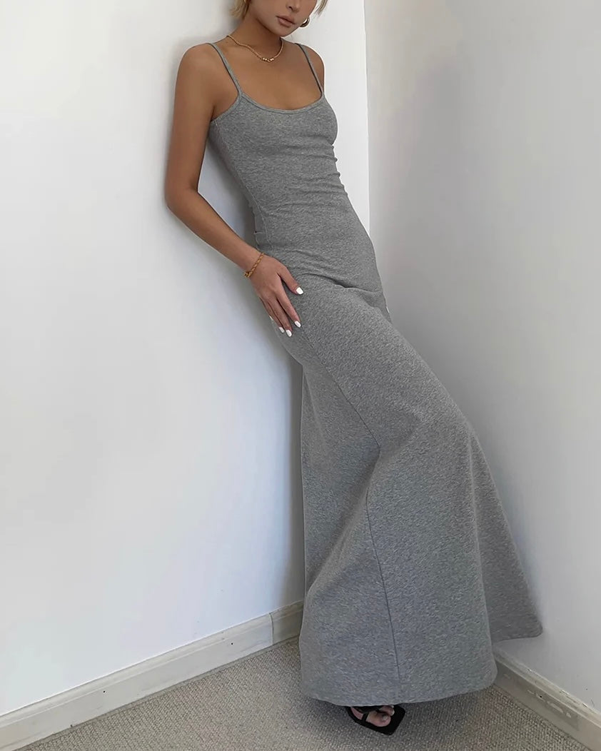 ALMOST FAMOUS GREY MAXI DRESS