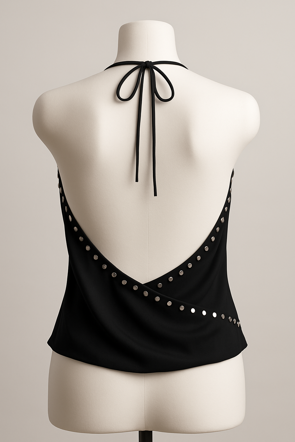 URBAN QUEEN BLACK COWL HALTERNECK TOP