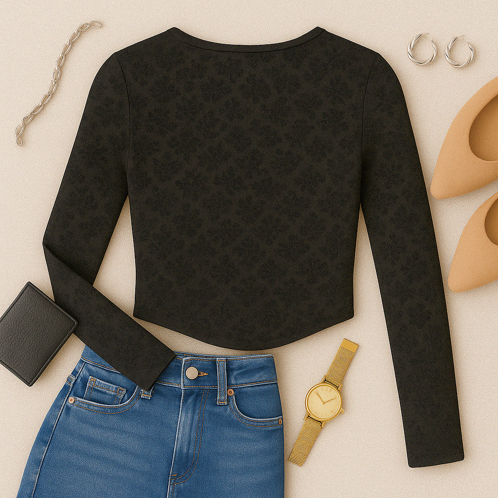 BIG DREAMS APPLIQUE BLACK TOP