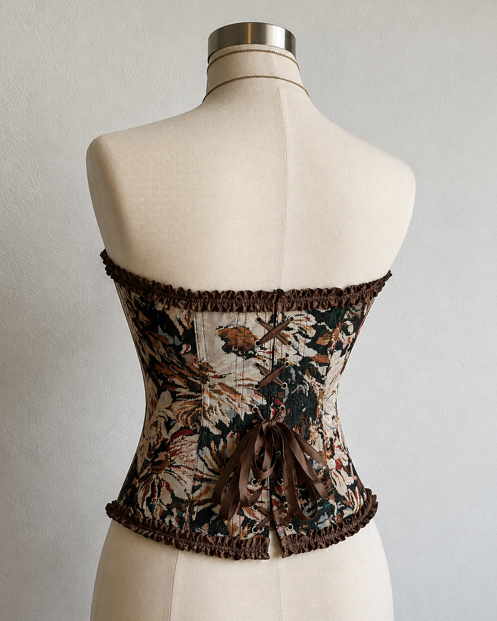 ALMOST LOVE BROWN JACQUARD CORSET