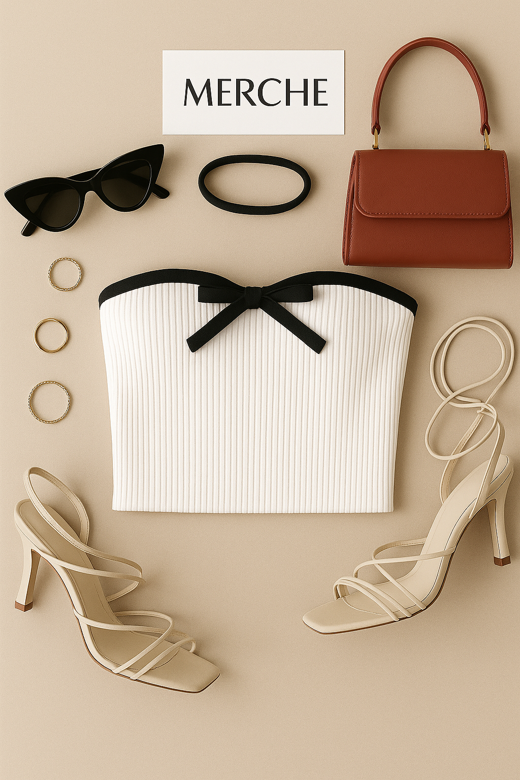 MAKING UP BANDEAU TOP WITH CHOKER