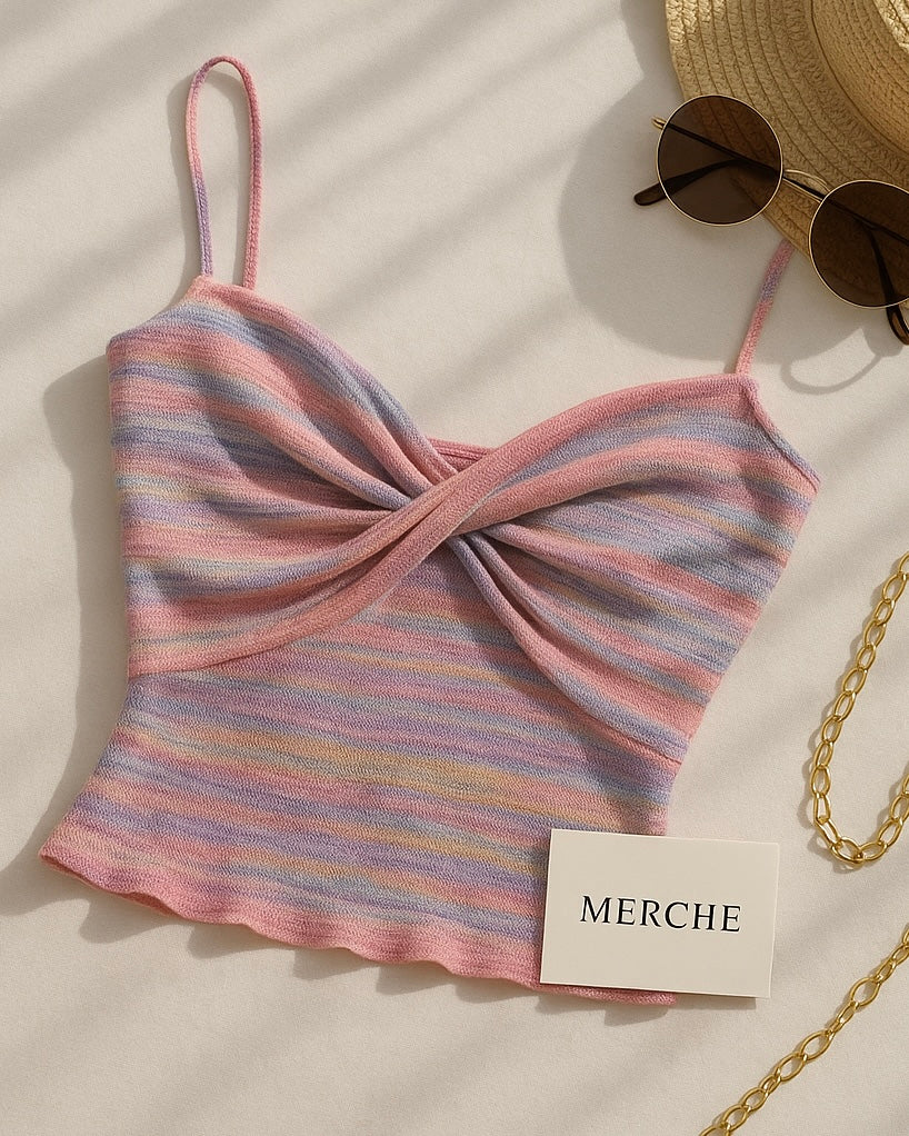 TEAM SUMMER KNITTED CAMI TOP