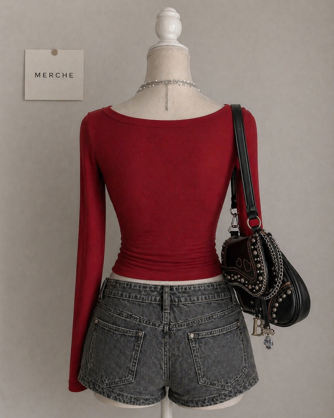 CHILL FIT RIBBED RED TOP