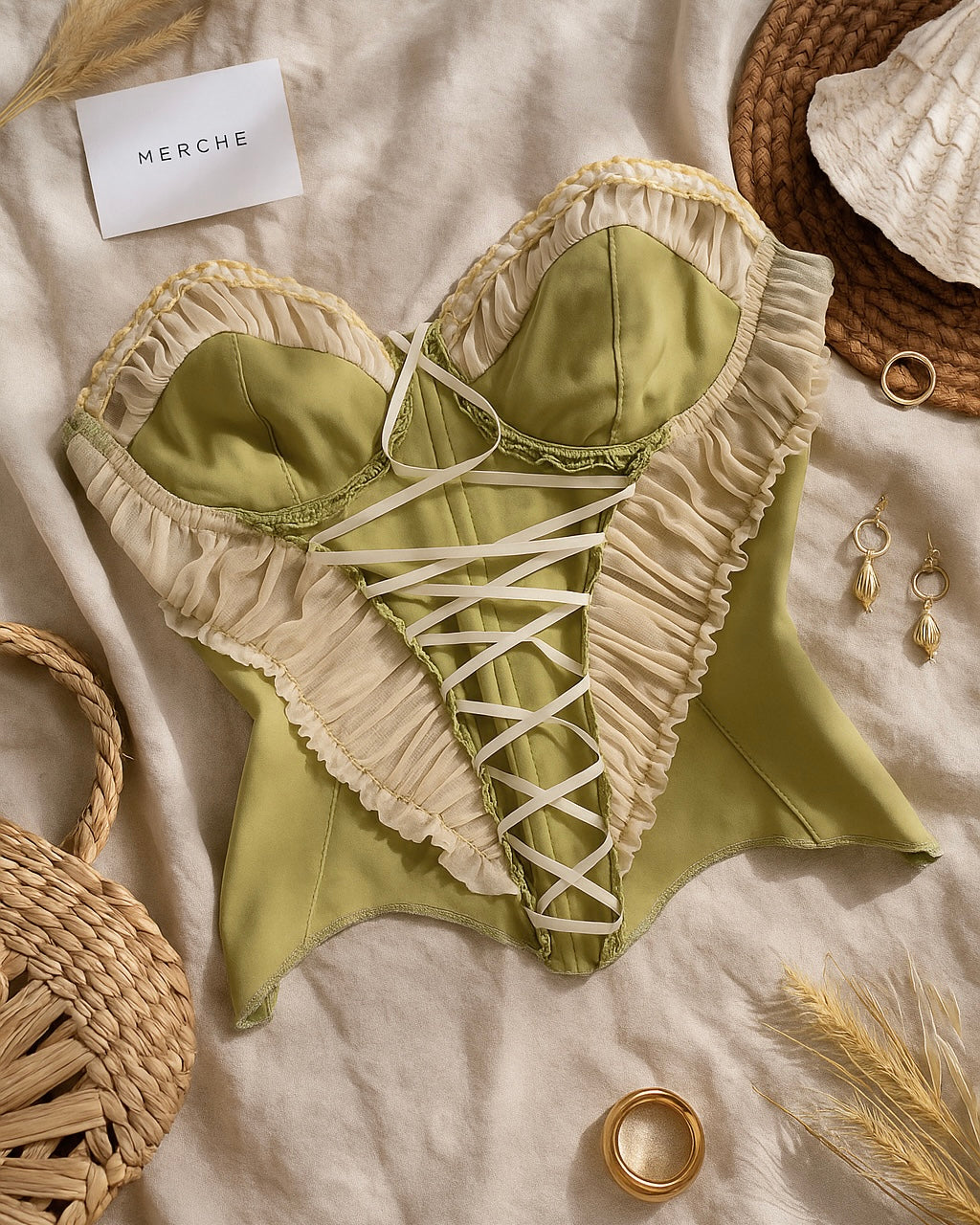 JUST SLAY IT LUXE SAGE CORSET