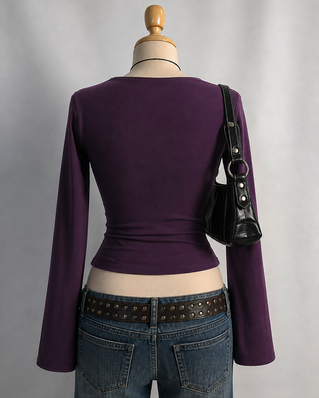 IGNORE CALLS DEEP PLUM TOP