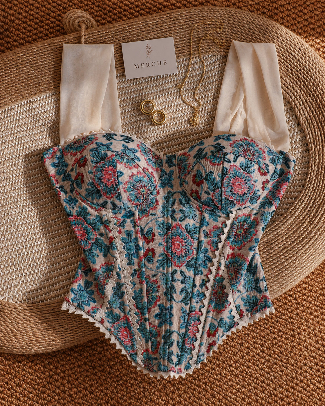 BLUEPRINT TO CUTE JACQUARD LUXE CORSET