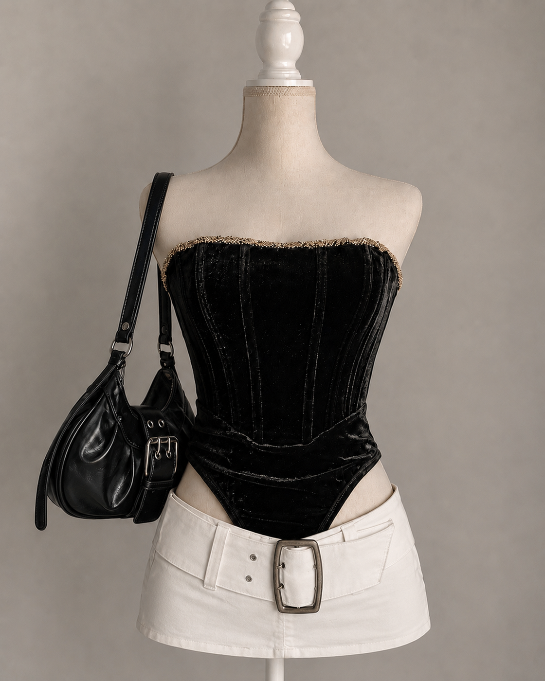 WISHLISTED DIAMONDS VELOUR BODYSUIT