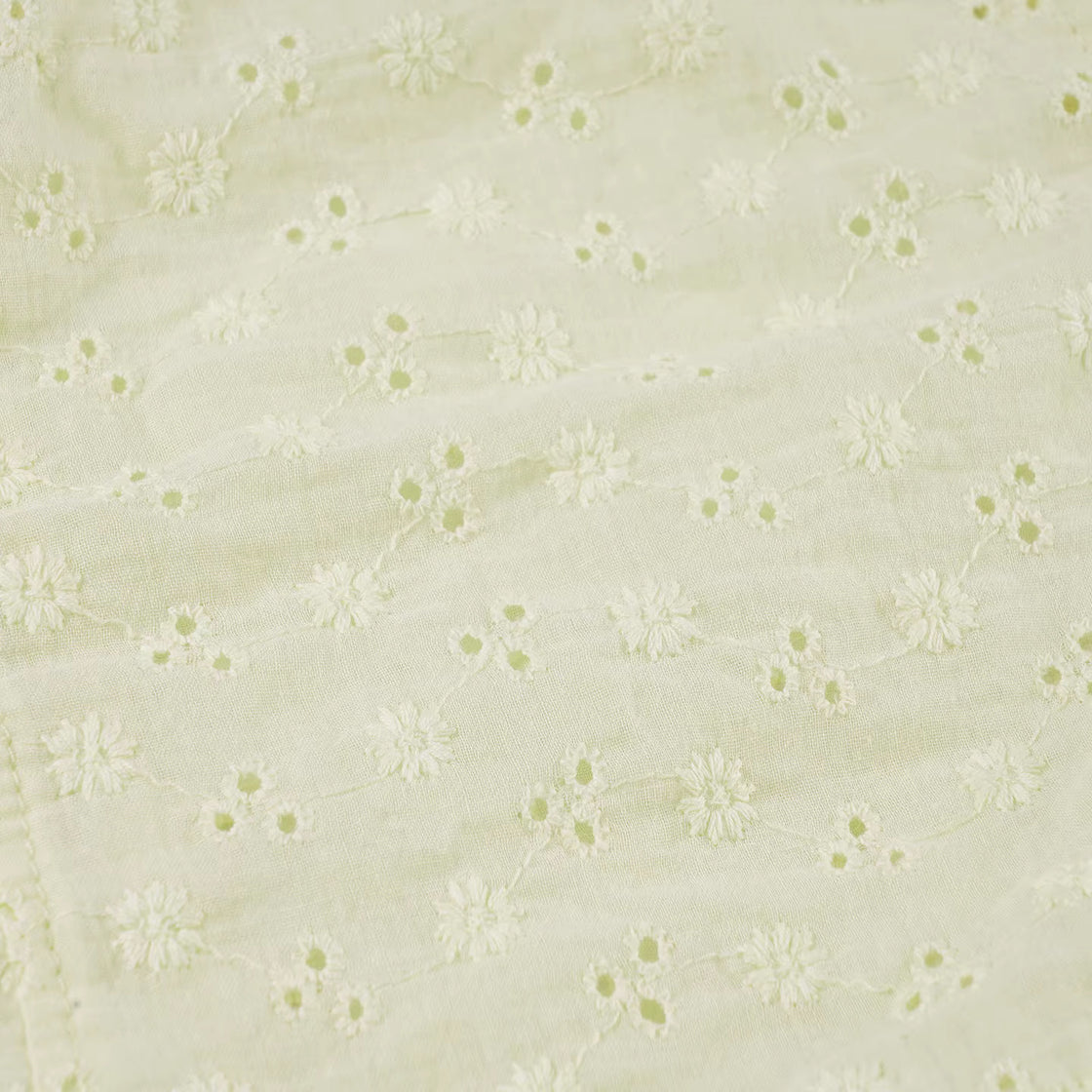GATEKEEP THIS EYELET BUTTER YELLOW BUSTIER TOP