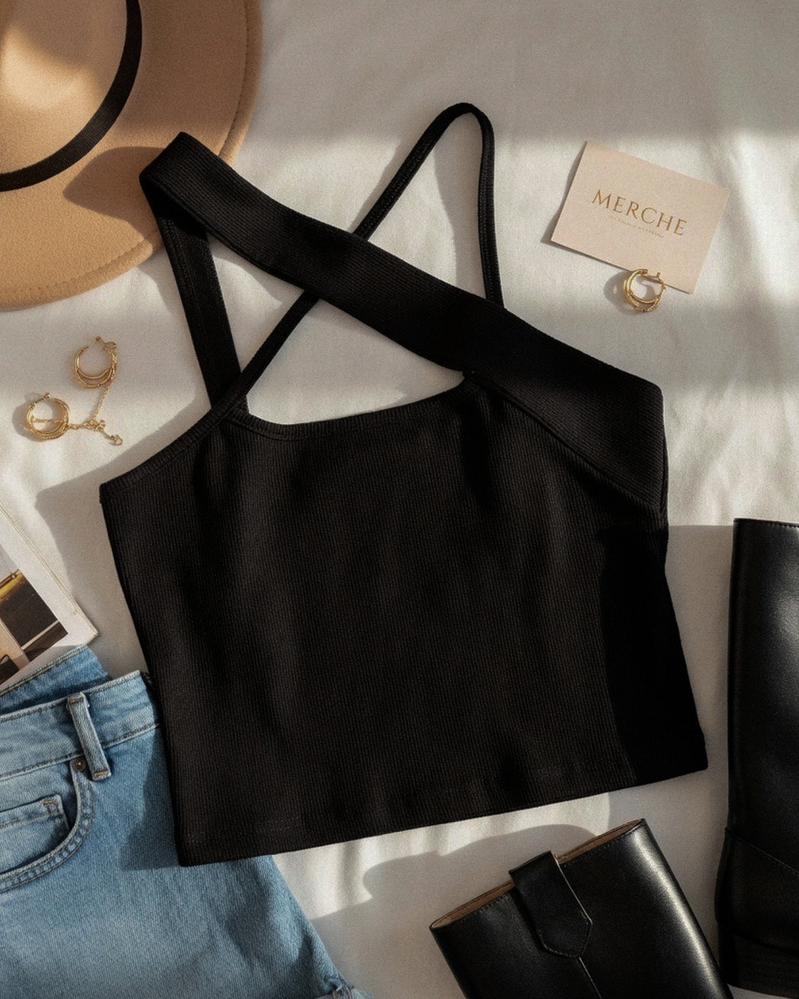 TO THE BEAT CROSS-FRONT BLACK TOP