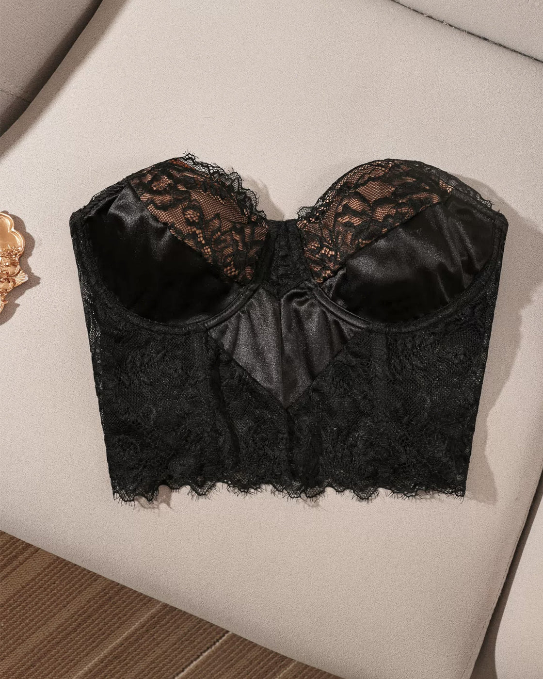 MINE FOR THE NIGHT LACE BUSTIER