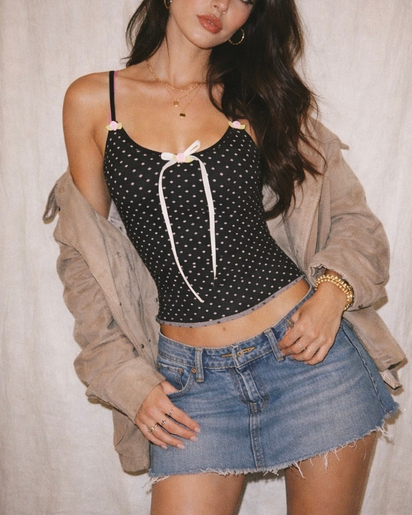 MIDSUMMER POLKA CAMI TOP