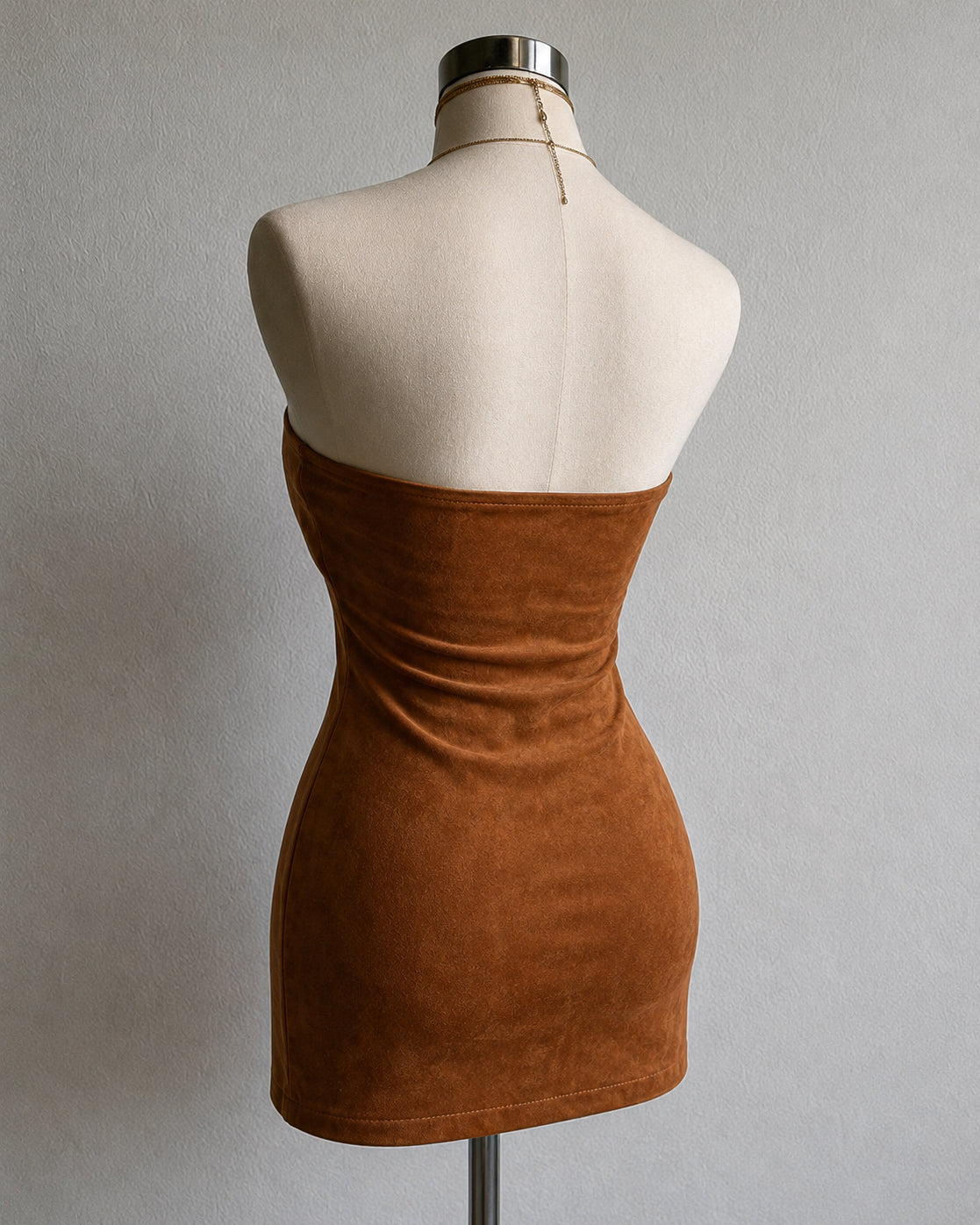 FOREVER VIBES BROWN BODYCON DRESS
