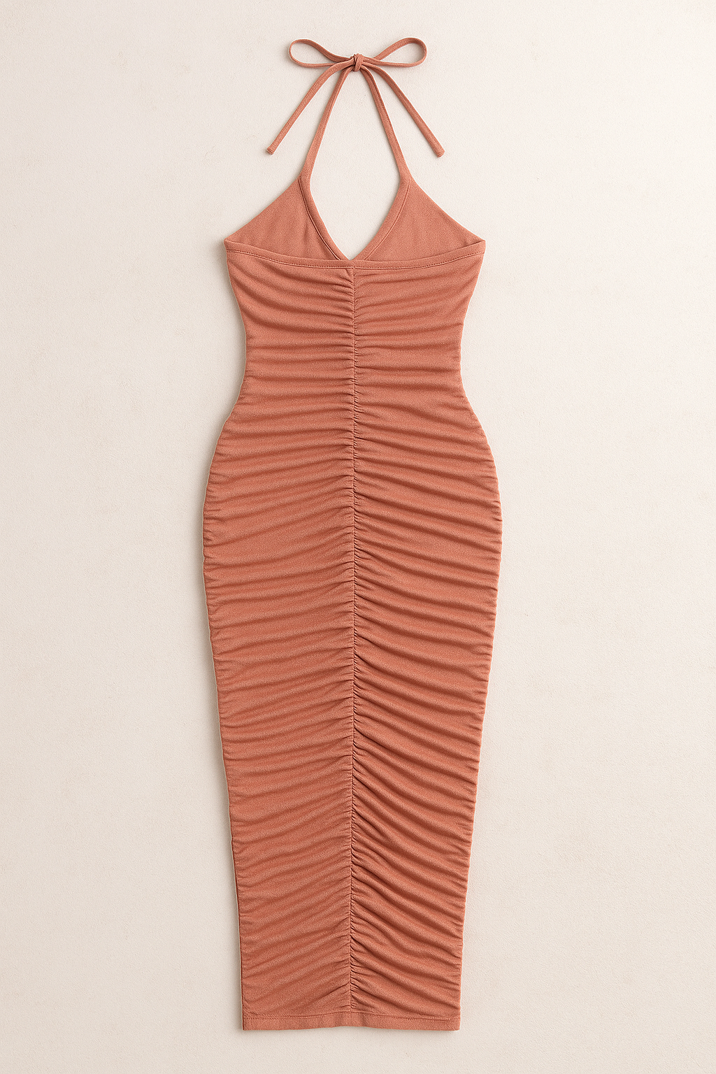 COSMIC CONNECTION RUCHED MIDI DRESS