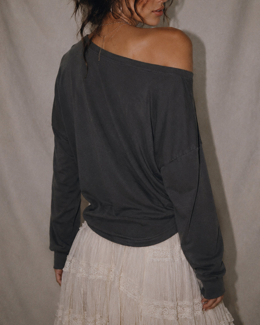 BE MY MUSE OVERSIZED OFF-SHOULDER TOP