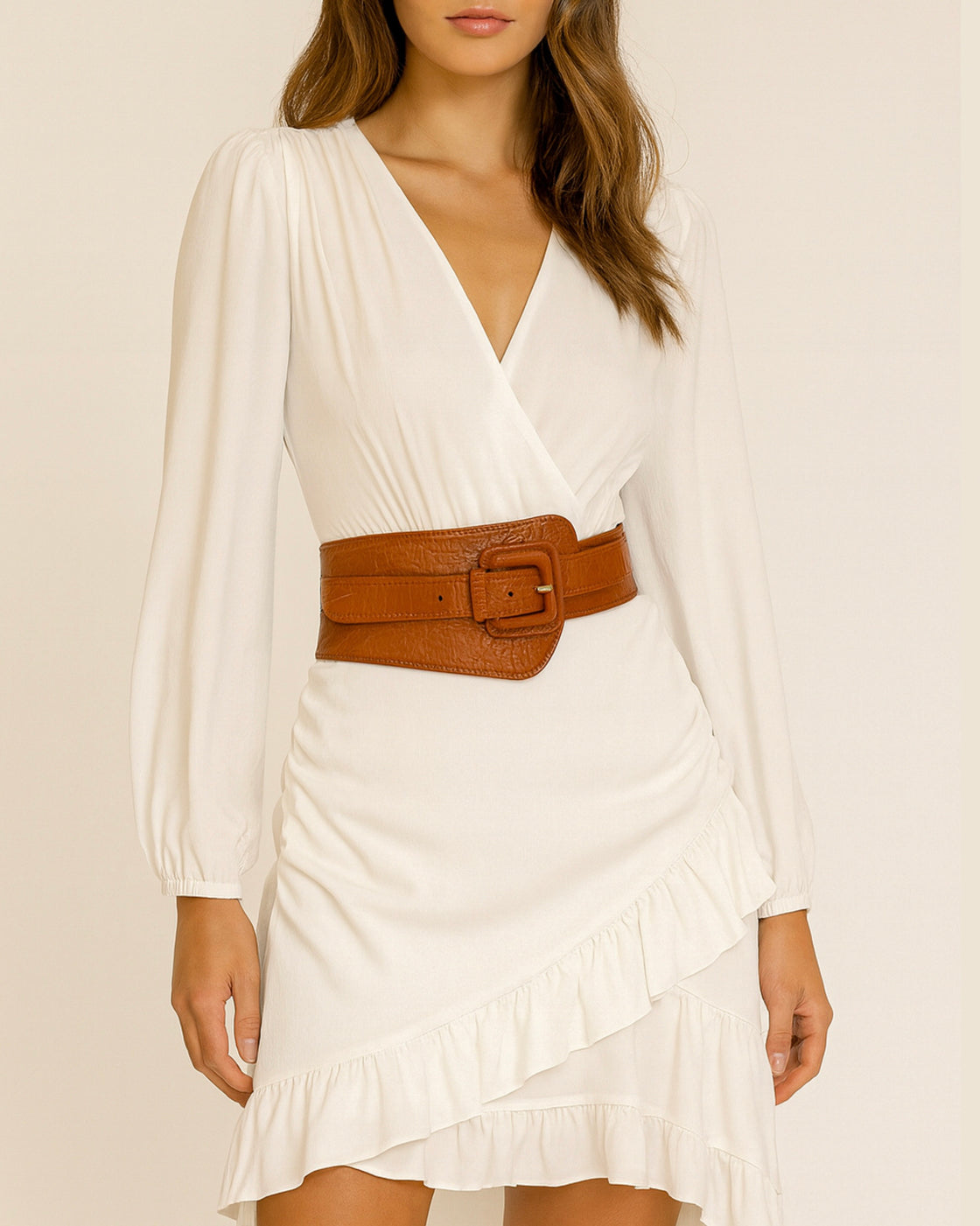 PICTURE PERFECT LUXE CROC FINISH WAIST BELT